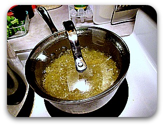 Quinoa Cooking on a Stove